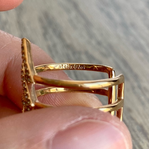 Stella & Dot Pave Spear Ring - Rose Gold - Picture 5 of 5